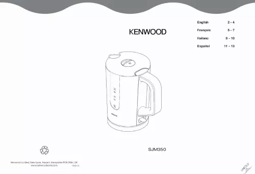 Mode d'emploi KENWOOD SJM350