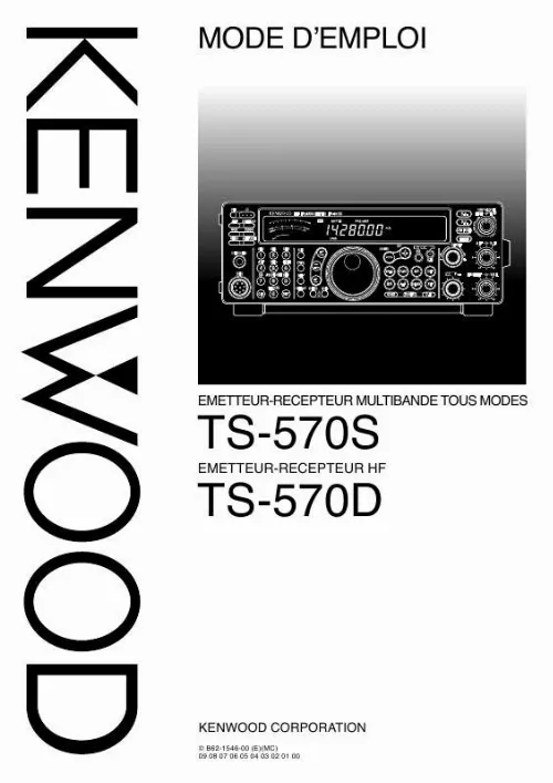 Mode d'emploi KENWOOD TS-570S