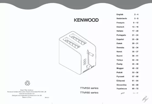 Mode d'emploi KENWOOD TTM150