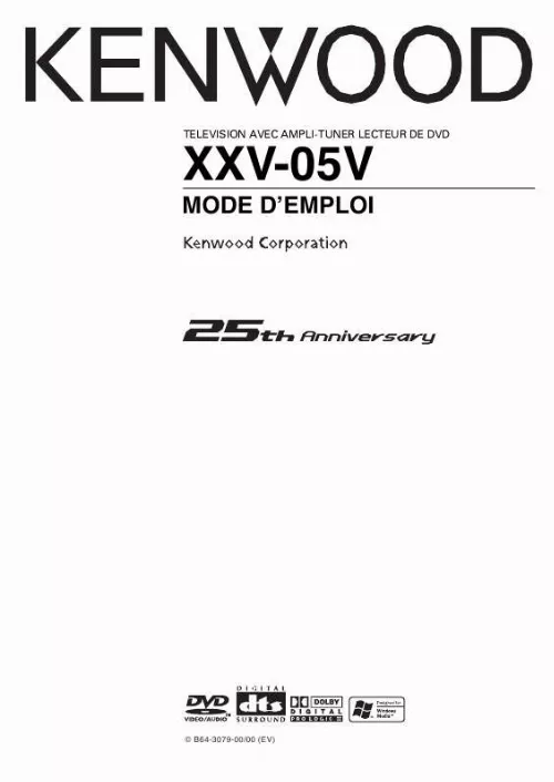 Mode d'emploi KENWOOD XXV-05V