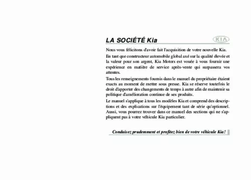 Mode d'emploi KIA SOUL