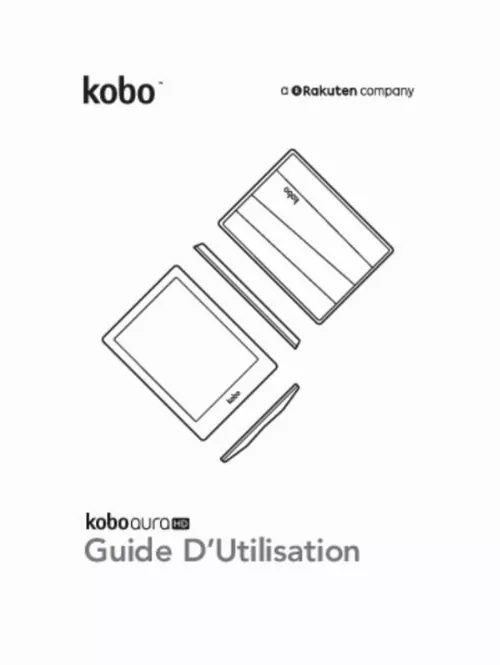 Mode d'emploi KOBO AURA HD