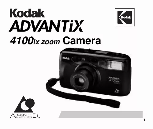 Mode d'emploi KODAK ADVANTIX 4100IX