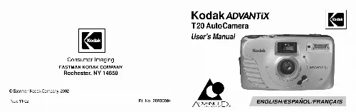 Mode d'emploi KODAK ADVANTIX T20