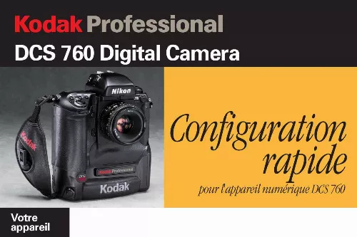 Mode d'emploi KODAK DCS 760