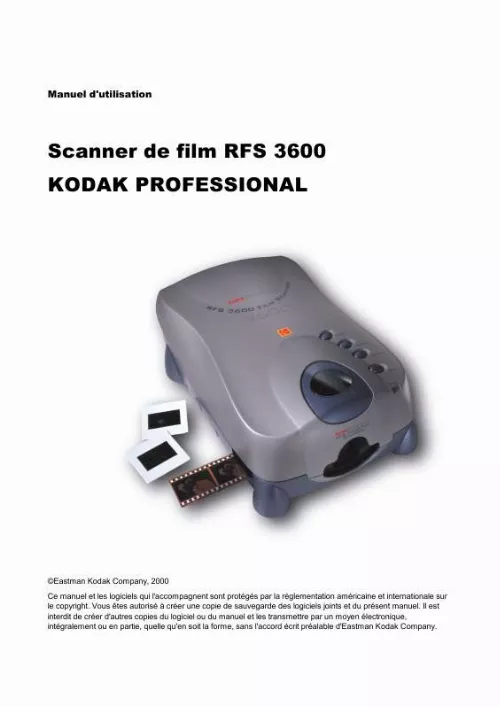 Mode d'emploi KODAK RFS 3600