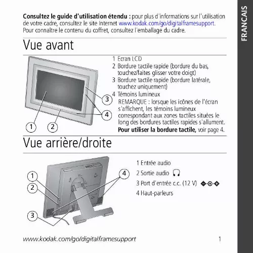 Mode d'emploi KODAK W1020