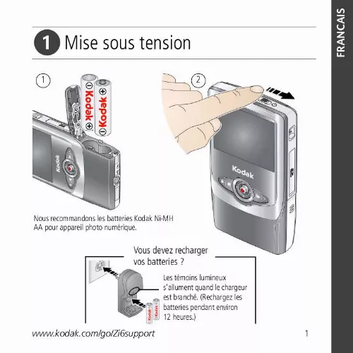 Mode d'emploi KODAK ZI6