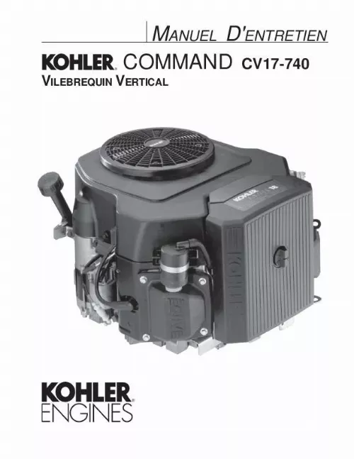 Mode d'emploi KOHLER CV18