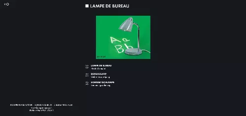 Mode d'emploi KOMPERNASS KH 4169 DESK LAMP