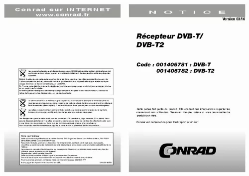 Mode d'emploi KONIG DVB-T2 FTA10