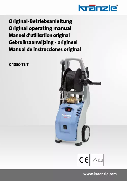 Mode d'emploi KRANZLE K1050TST