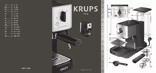 Mode d'emploi KRUPS CALVI LATTE XP345810