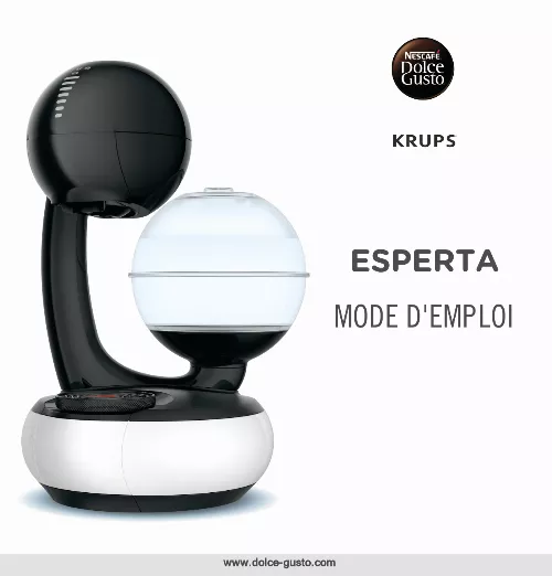 Mode d'emploi KRUPS ESPERTA KP3108