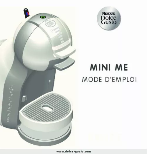 Mode d'emploi KRUPS NESCAFE DOLCE GUSTO MINI ME YY1501FD