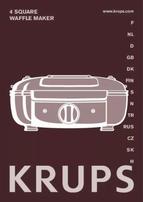 Mode d'emploi KRUPS YY8406