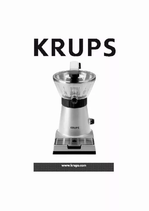 Mode d'emploi KRUPS ZX700041