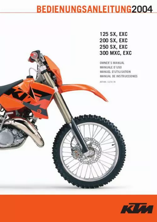 Mode d'emploi KTM 200 SX