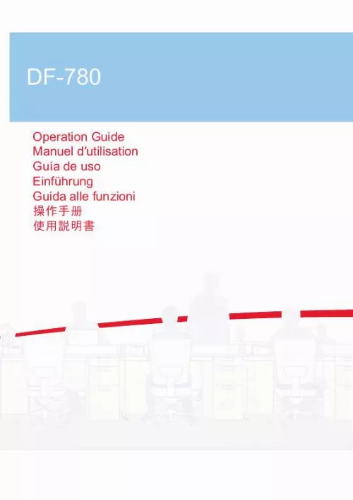 Mode d'emploi KYOCERA DF-780
