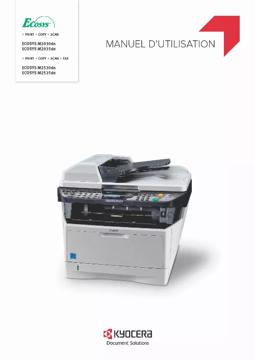 Mode d'emploi KYOCERA ECOSYS M2030DN