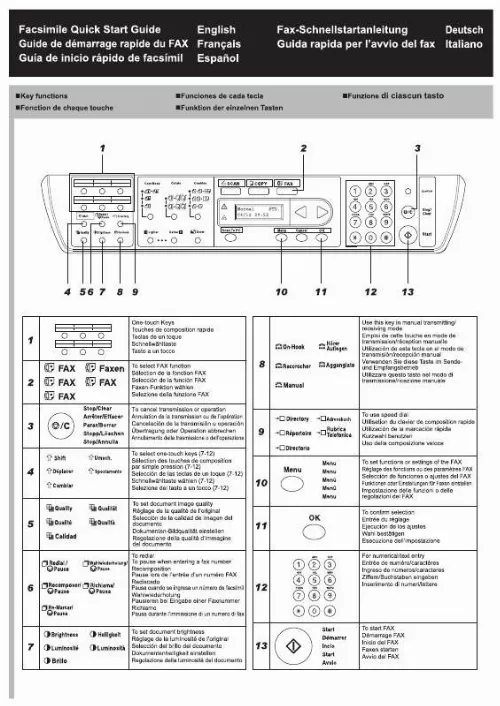 Mode d'emploi KYOCERA FAX FS-1116MFP