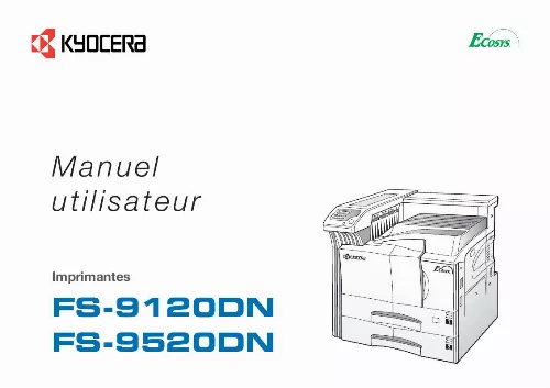 Mode d'emploi KYOCERA FS-9120DN