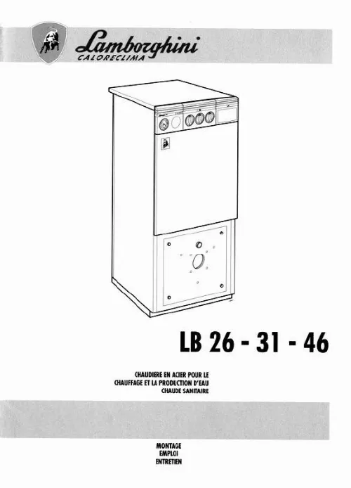 Mode d'emploi LAMBORGHINI LB 31