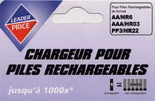 Mode d'emploi LEADER PRICE CHARGEUR C0121781-A-LEA-1
