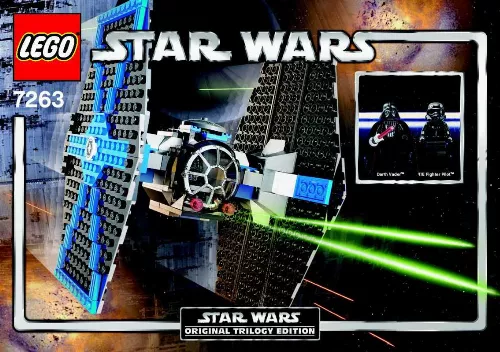 Mode d'emploi LEGO 7263 - LEGO STAR WARS - TIE FIGHTER