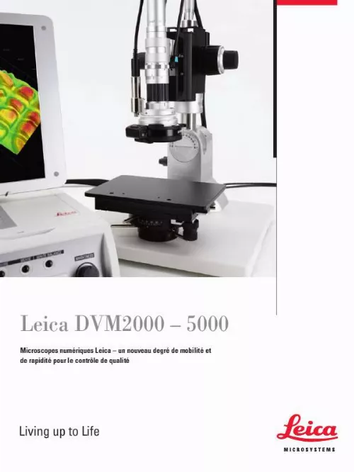 Mode d'emploi LEICA DVM2000