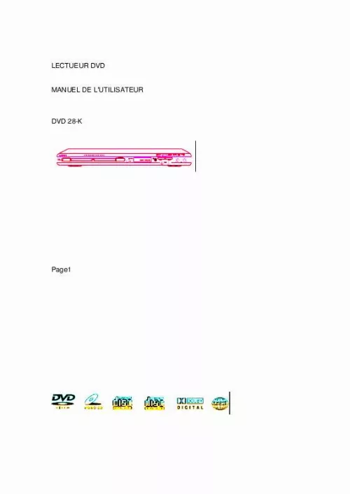 Mode d'emploi LENCO DVD-28 K