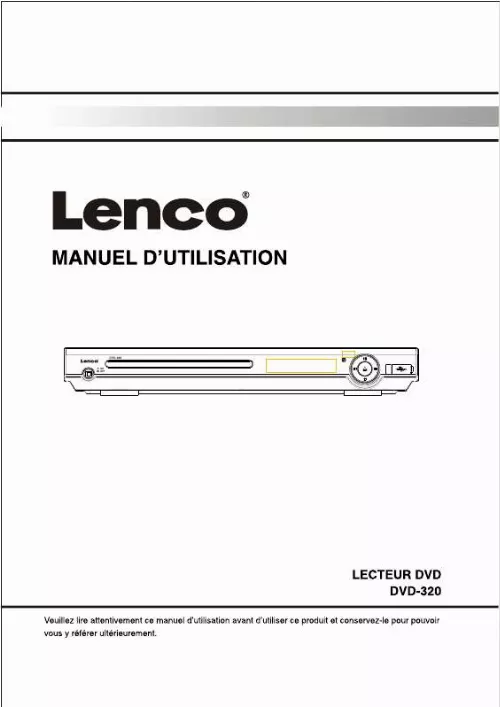 Mode d'emploi LENCO DVD-320
