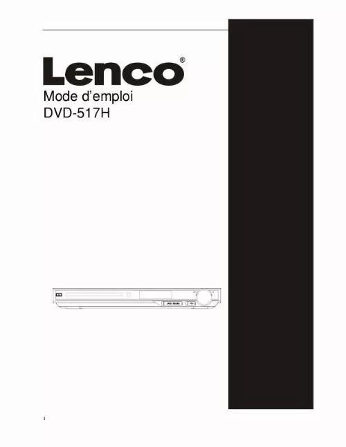 Mode d'emploi LENCO DVD-517 H