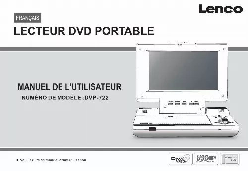 Mode d'emploi LENCO DVP-722