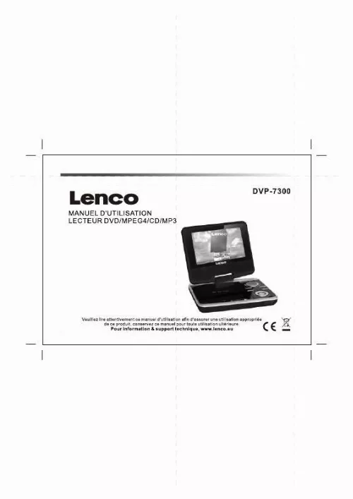 Mode d'emploi LENCO DVP-7300