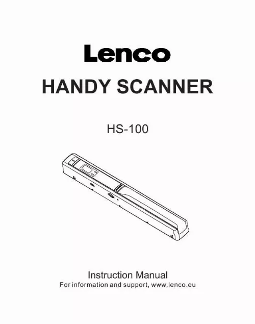 Mode d'emploi LENCO HS-100