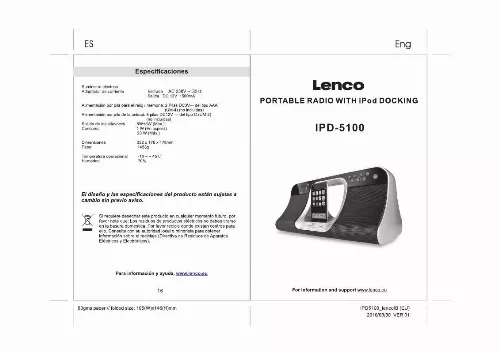 Mode d'emploi LENCO IPD-5100