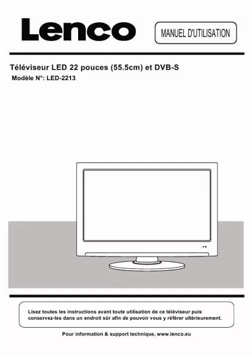 Mode d'emploi LENCO LED-2213