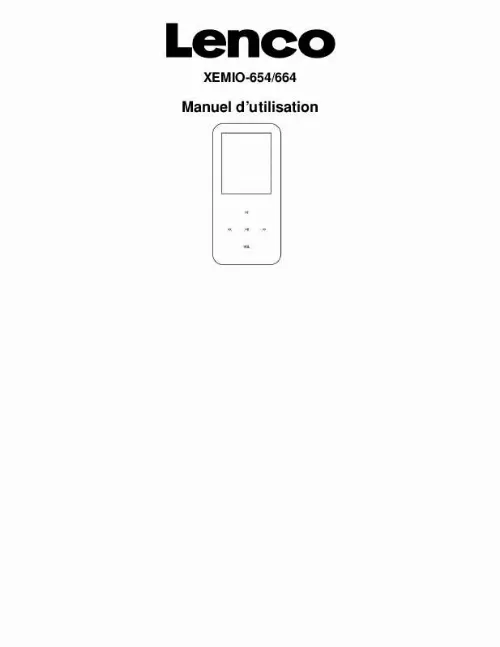 Mode d'emploi LENCO XEMIO-654