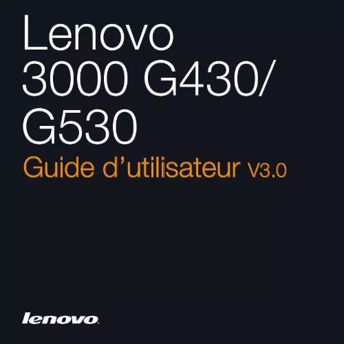 Mode d'emploi LENOVO G530