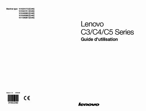 Mode d'emploi LENOVO C345-VEQ3C