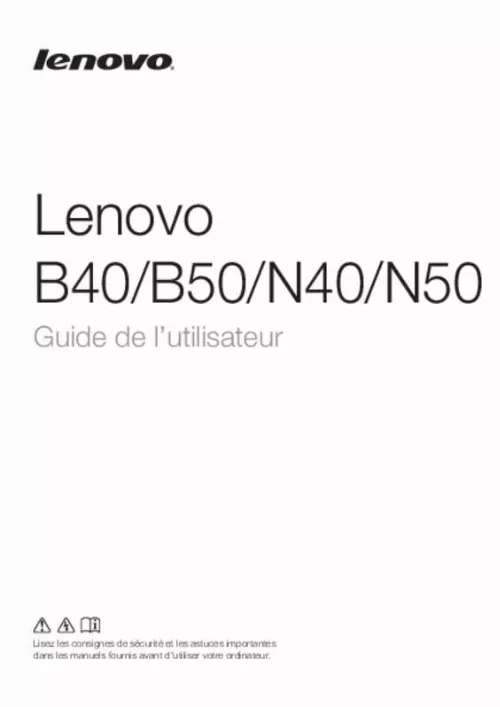 Mode d'emploi LENOVO ESSENTIAL B50-10
