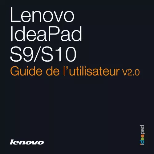 Mode d'emploi LENOVO IDEAPAD S10