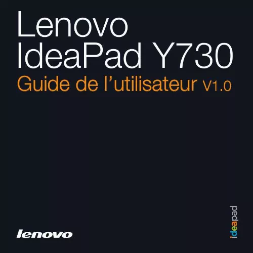 Mode d'emploi LENOVO IDEAPAD Y730