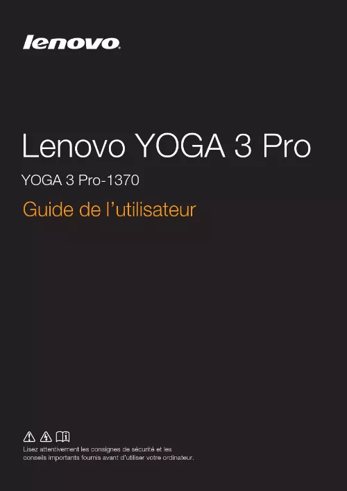 Mode d'emploi LENOVO YOGA 3