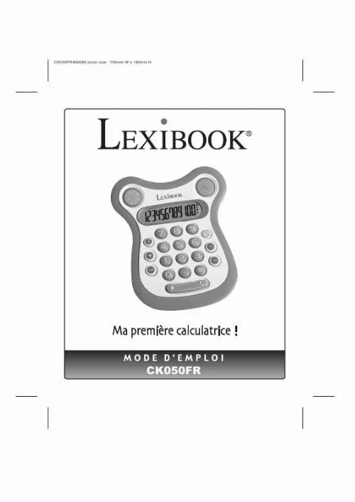 Mode d'emploi LEXIBOOK CK050FR