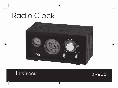 Mode d'emploi LEXIBOOK RADIO CLOCK