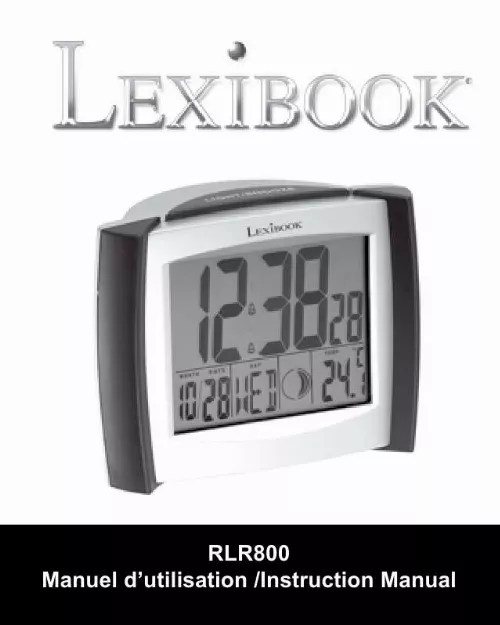 Mode d'emploi LEXIBOOK RLR800