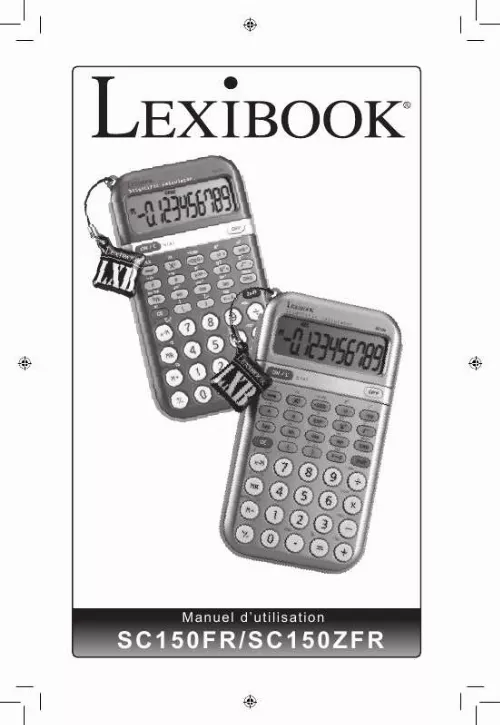 Mode d'emploi LEXIBOOK SC150