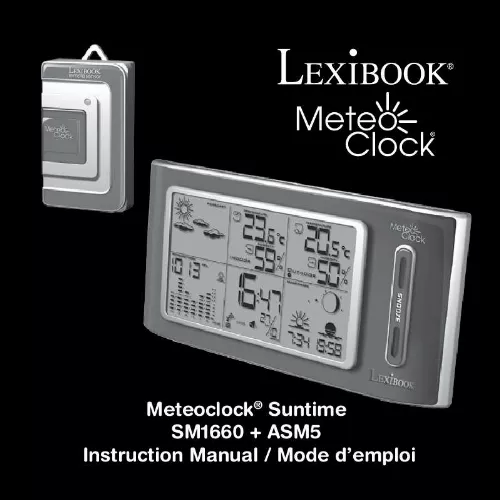 Mode d'emploi LEXIBOOK SM1660